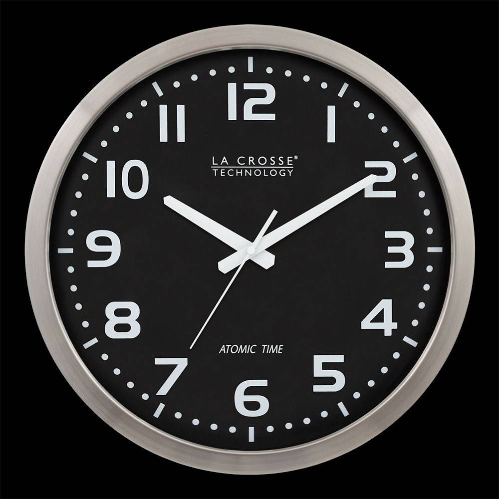 WT-3161BKX1 - 16-Inch Atomic Wall Clock
