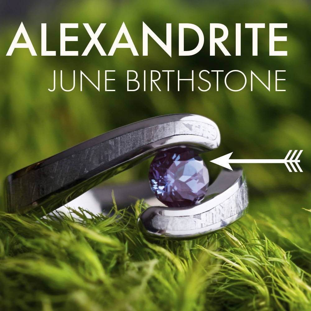 Alexandrite engagement ring