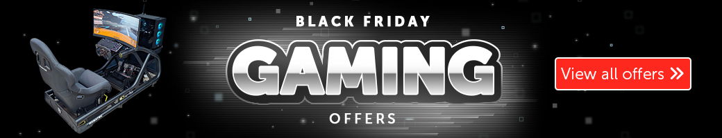 Black Friday gaming promotion banner.