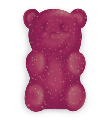 Sour Blackberry Gummy Bear
