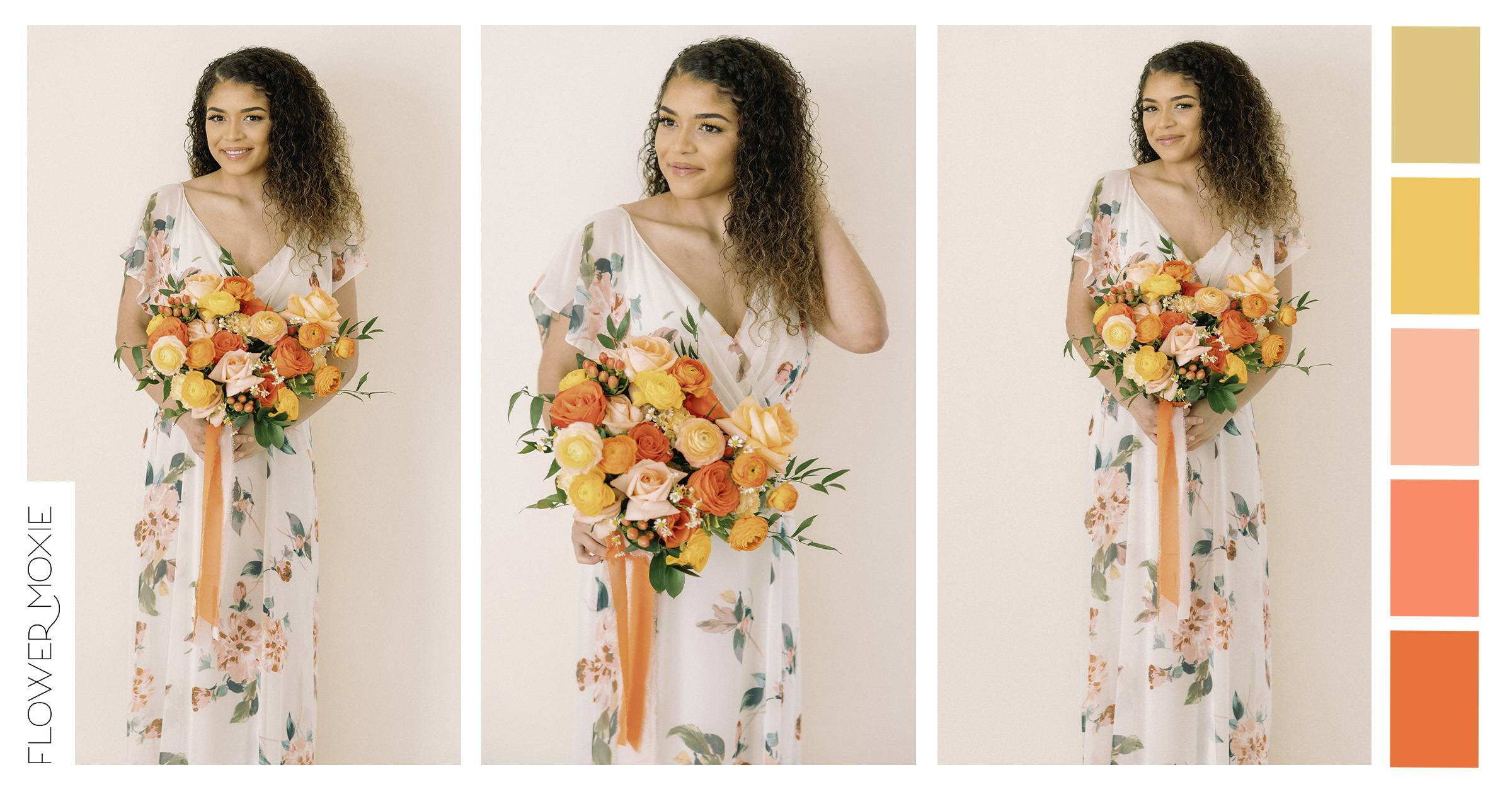 Citrus Colored DIY Wedding Flower Kit