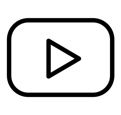 A simple black Youtube logo.