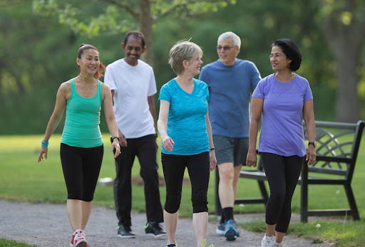 group of people walking