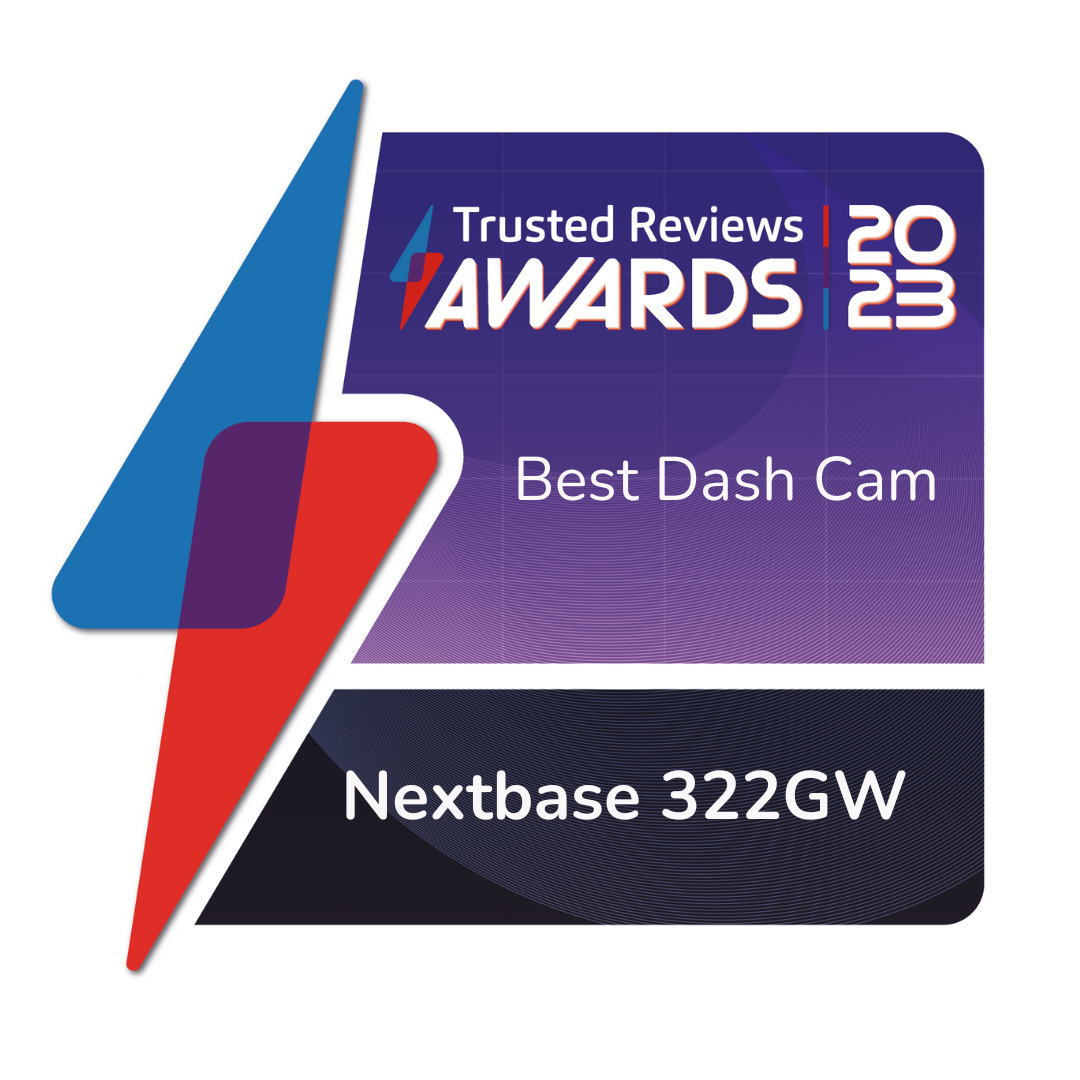 Trusted Reviews Awards 2023 - Best Dash Cam - Nextbase 322GW.