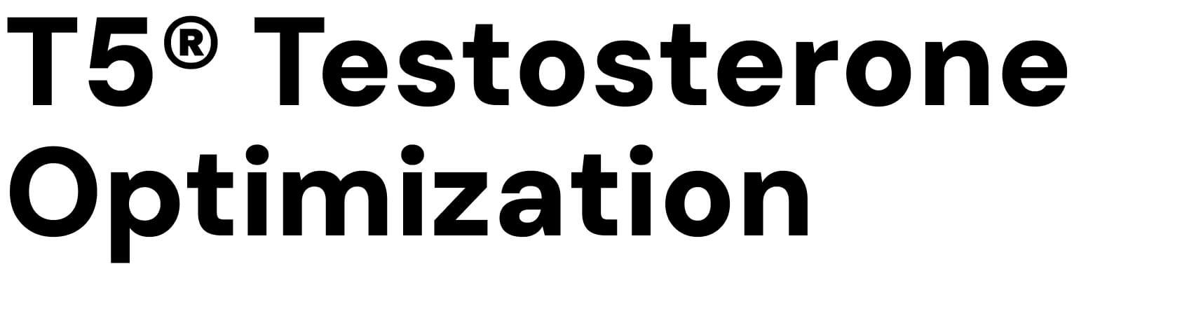 Texto que promueve la optimización de la testosterona T5®.