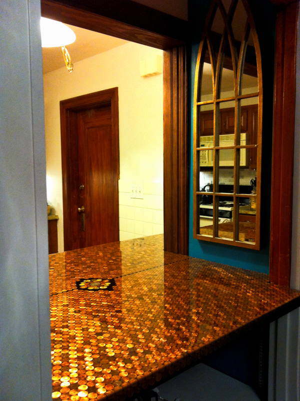 Epoxy Penny Countertop