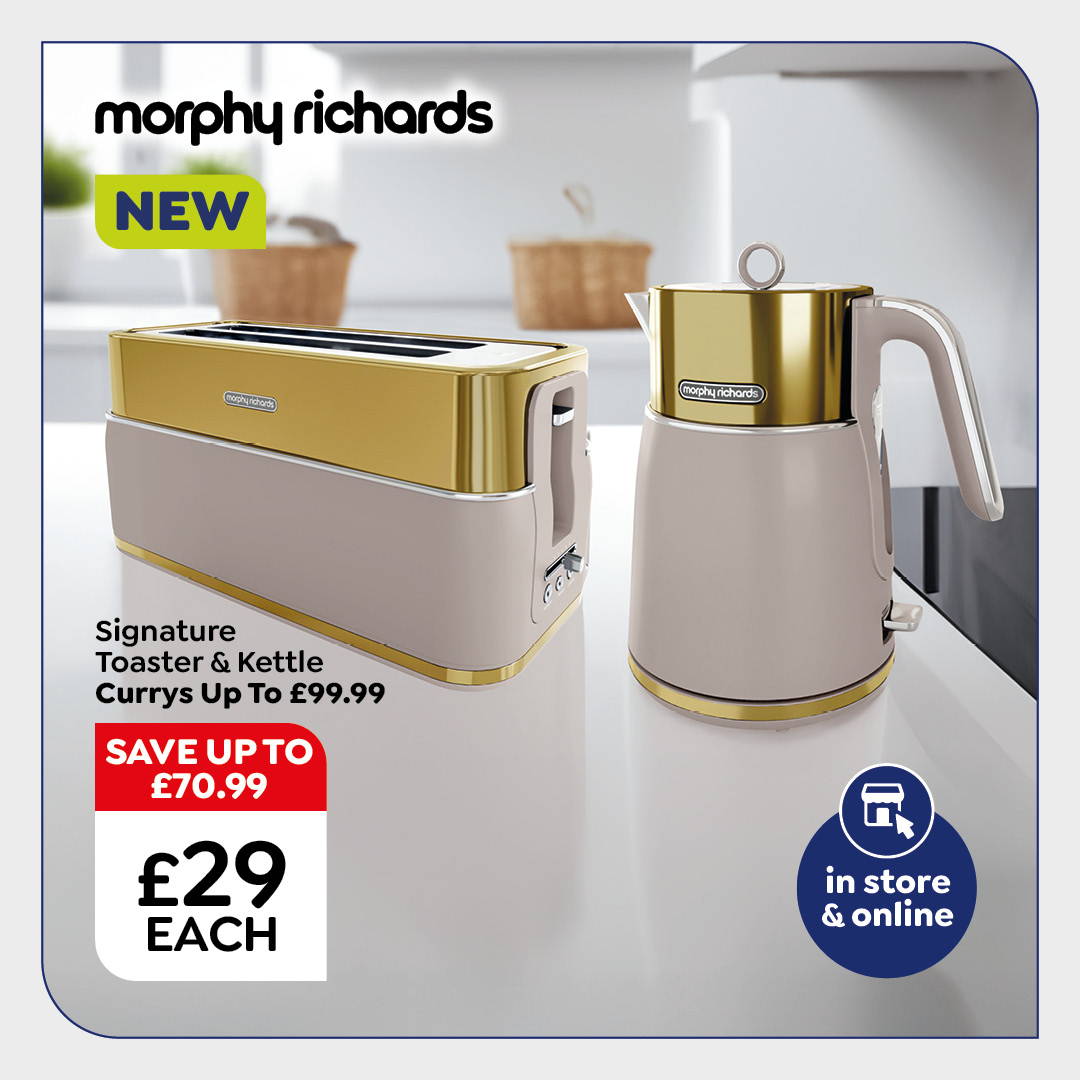 New Morphy Richards Signature toaster & kettle