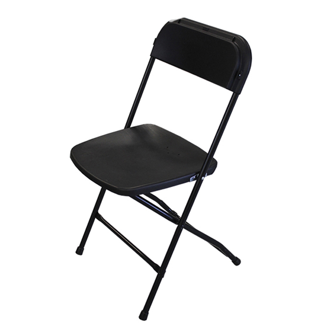 Black Bellbrook Poly Folding Chair