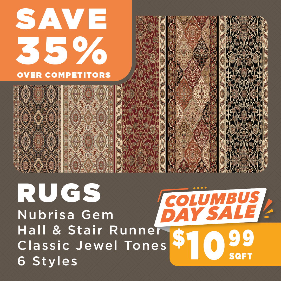 Nubrisa Gem Rugs Columbus Day Sale