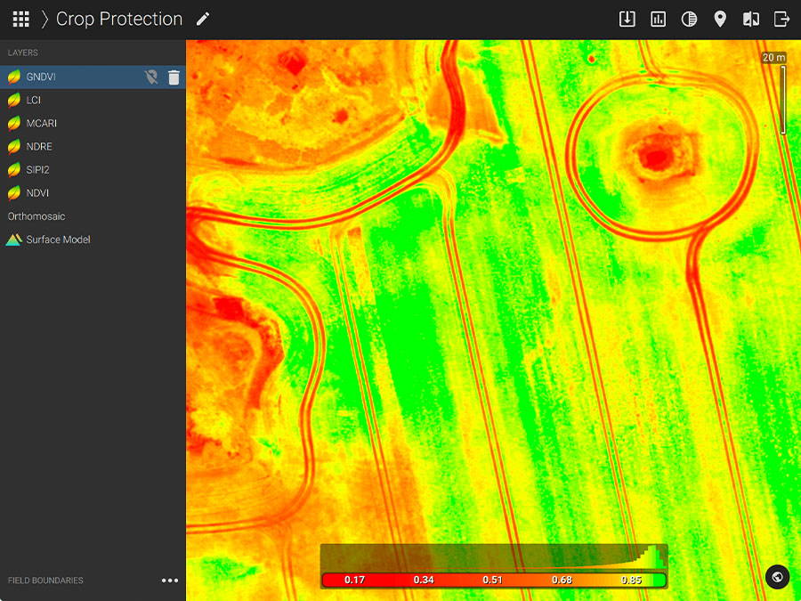 Pix4Dfields GENERATE INDICES