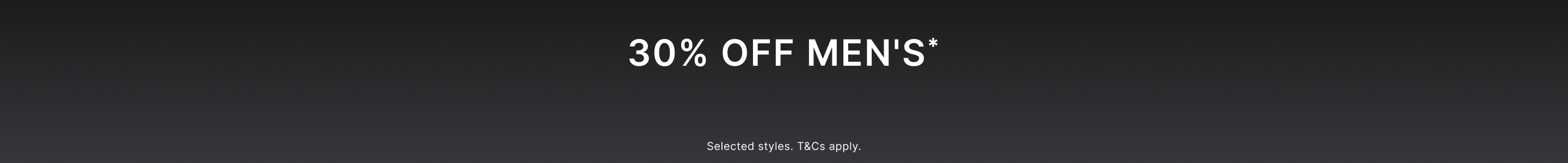 30% OFF MENS'.