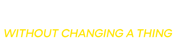 Train smarter without changing a thing.