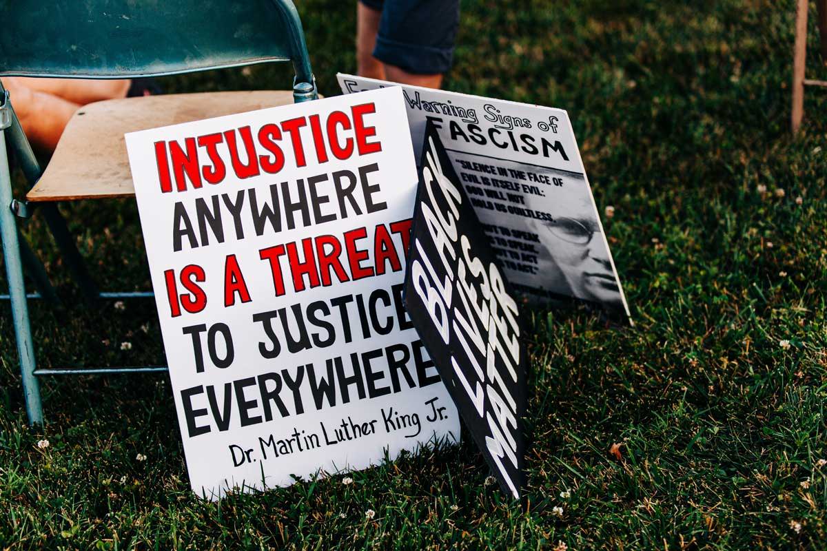 Protest Signs for Black Lives Matter and Quotes from Martin Luther King Jr.