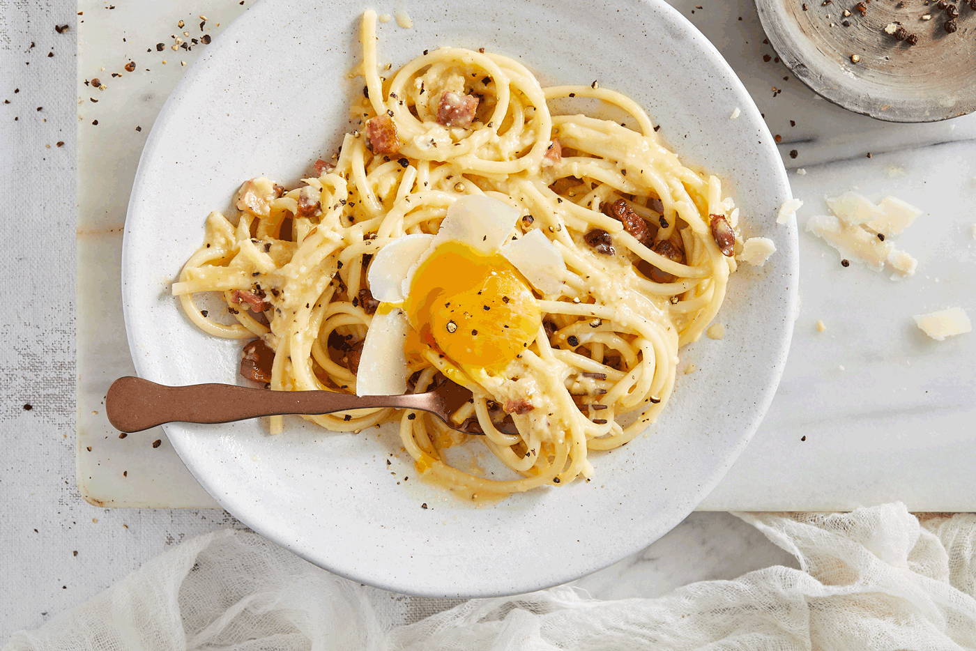 Рецепт карбонары со спагетти