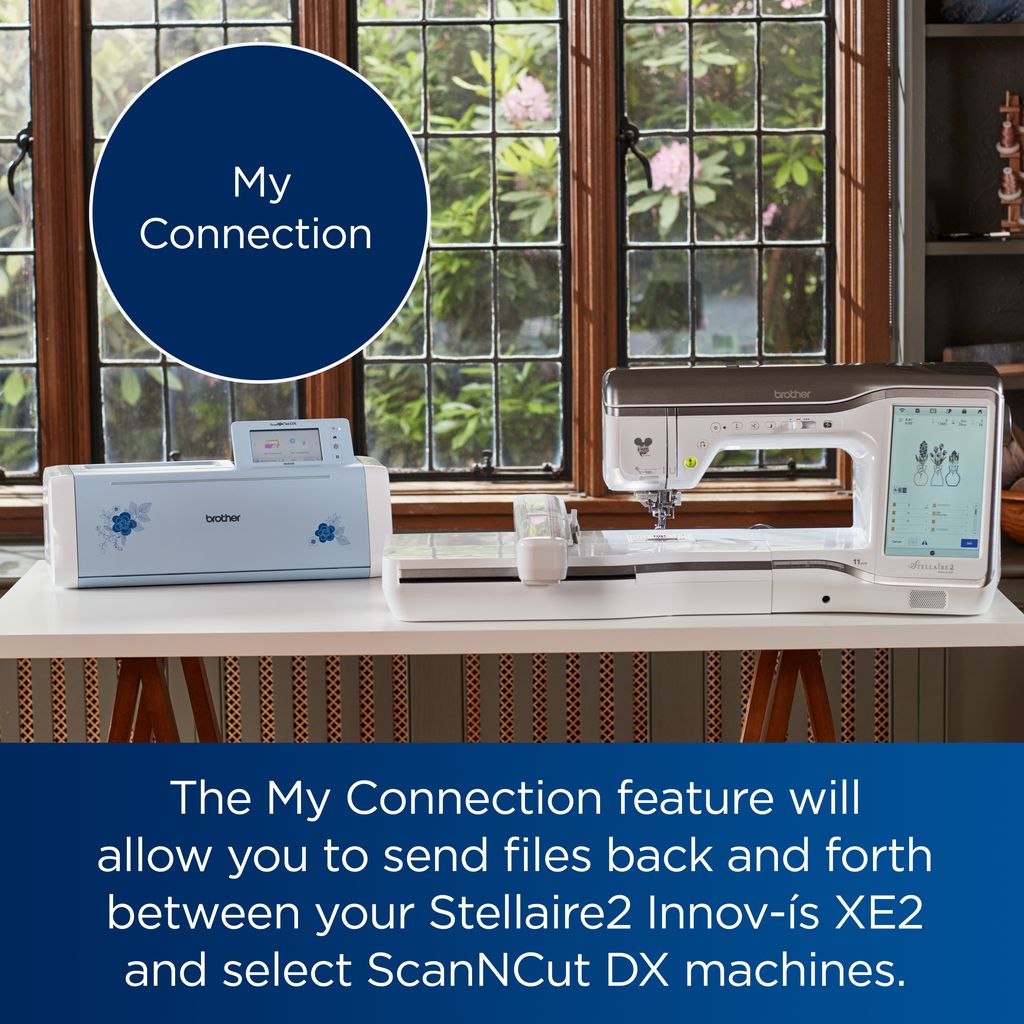 Brother XJ2 My Connection connects to ScanNCut DX machines