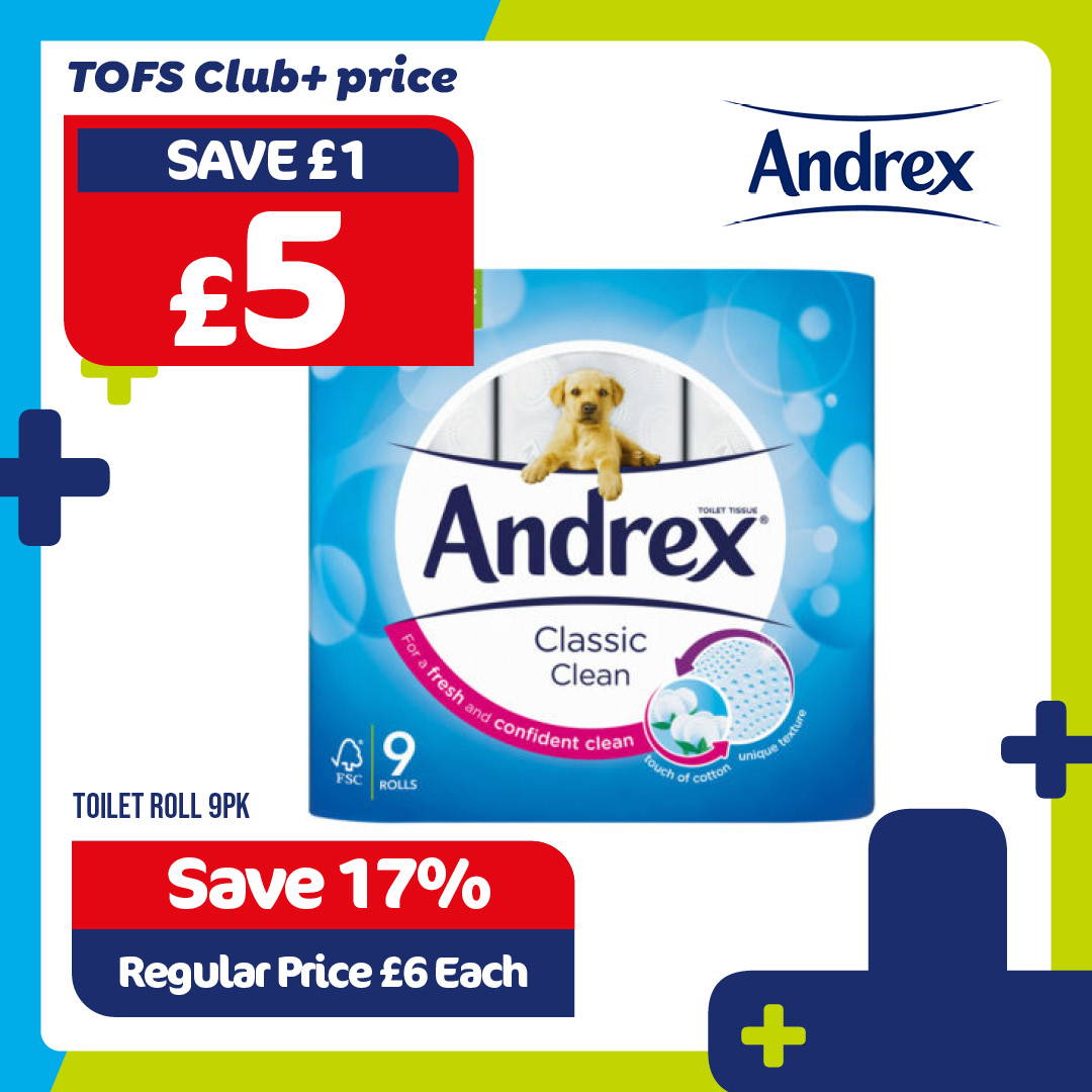 Andrex toilet roll 9pk - save with the App