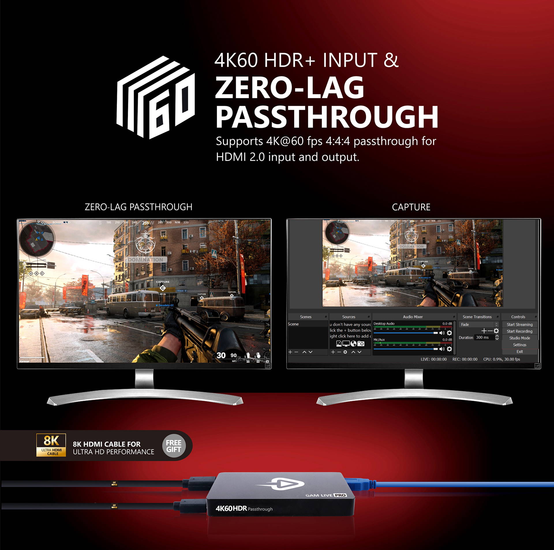 Tactiel gevoel aantrekkelijk Aandringen GAM-LIVE-PRO Capture Card 1080p 60fps 4K-HDR USB-3.0 for PS4 PS5 Xbox  Nintendo-Switch – ucec.tech