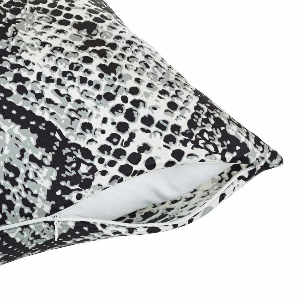 snake print silk pillowcase hidden zip