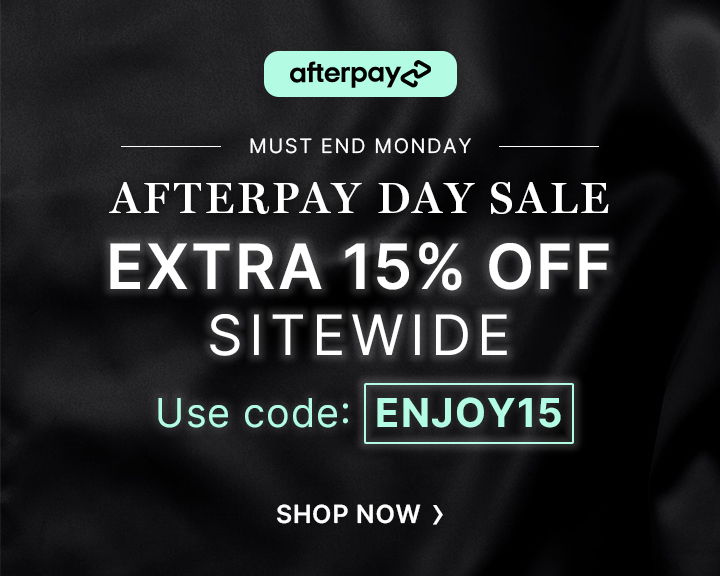 Afterpay Day Sale, extra 15% off with code ENJOY15