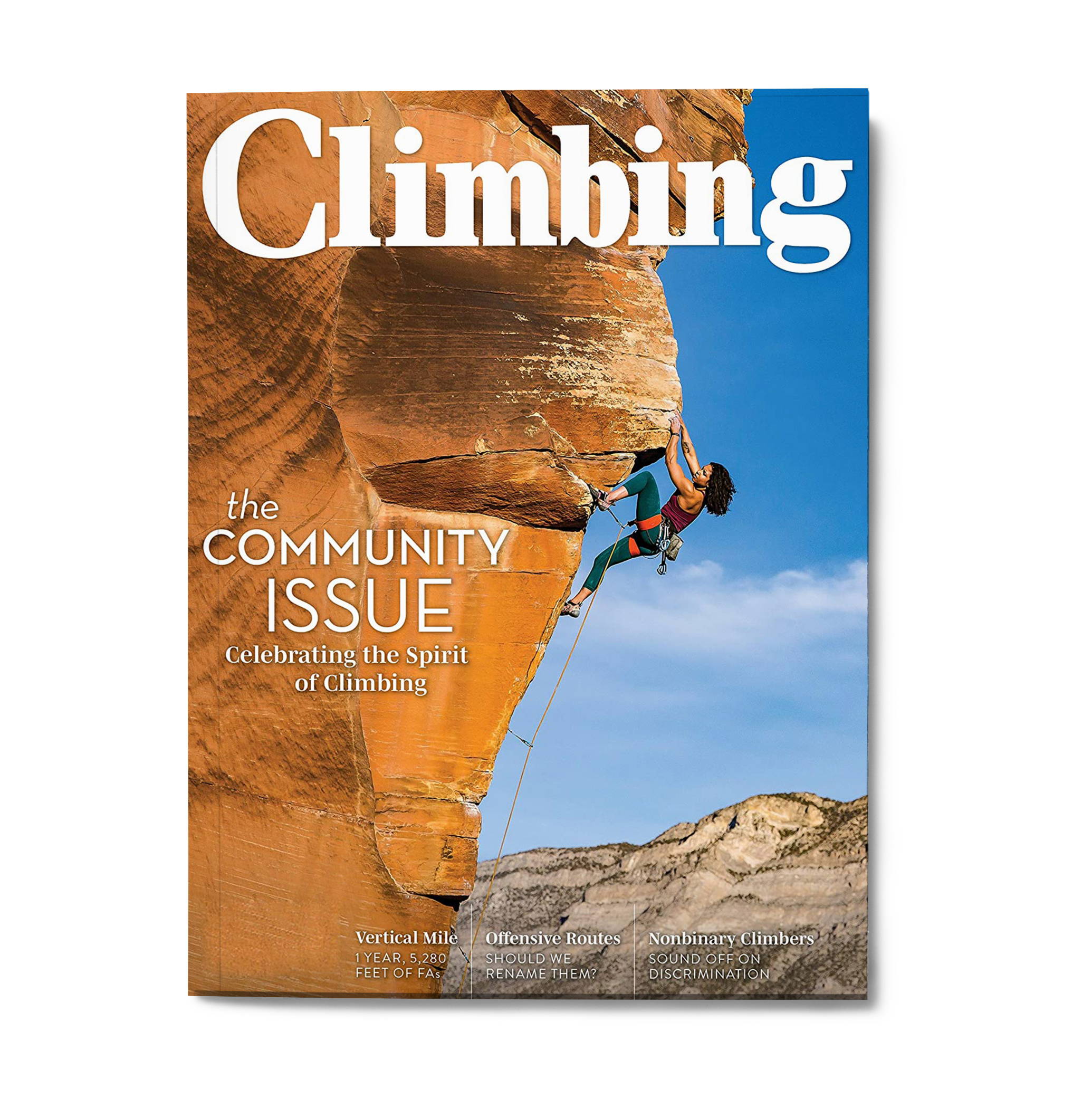 Cover of Climbing Magazine issue