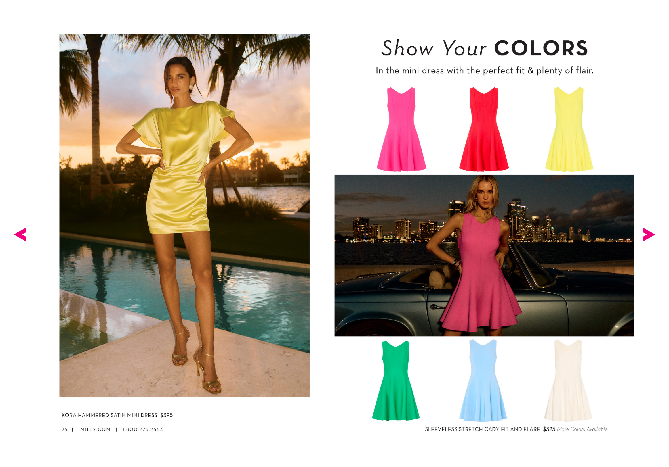 Model wears MILLY's Summer '26 Collection