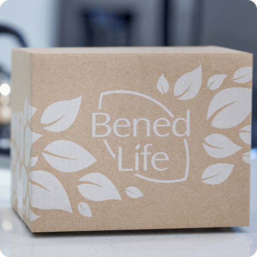 A brown package with 