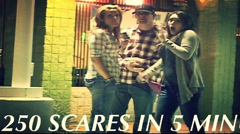 250 TRAIN HORN SCARES IN 5 MINUTES!