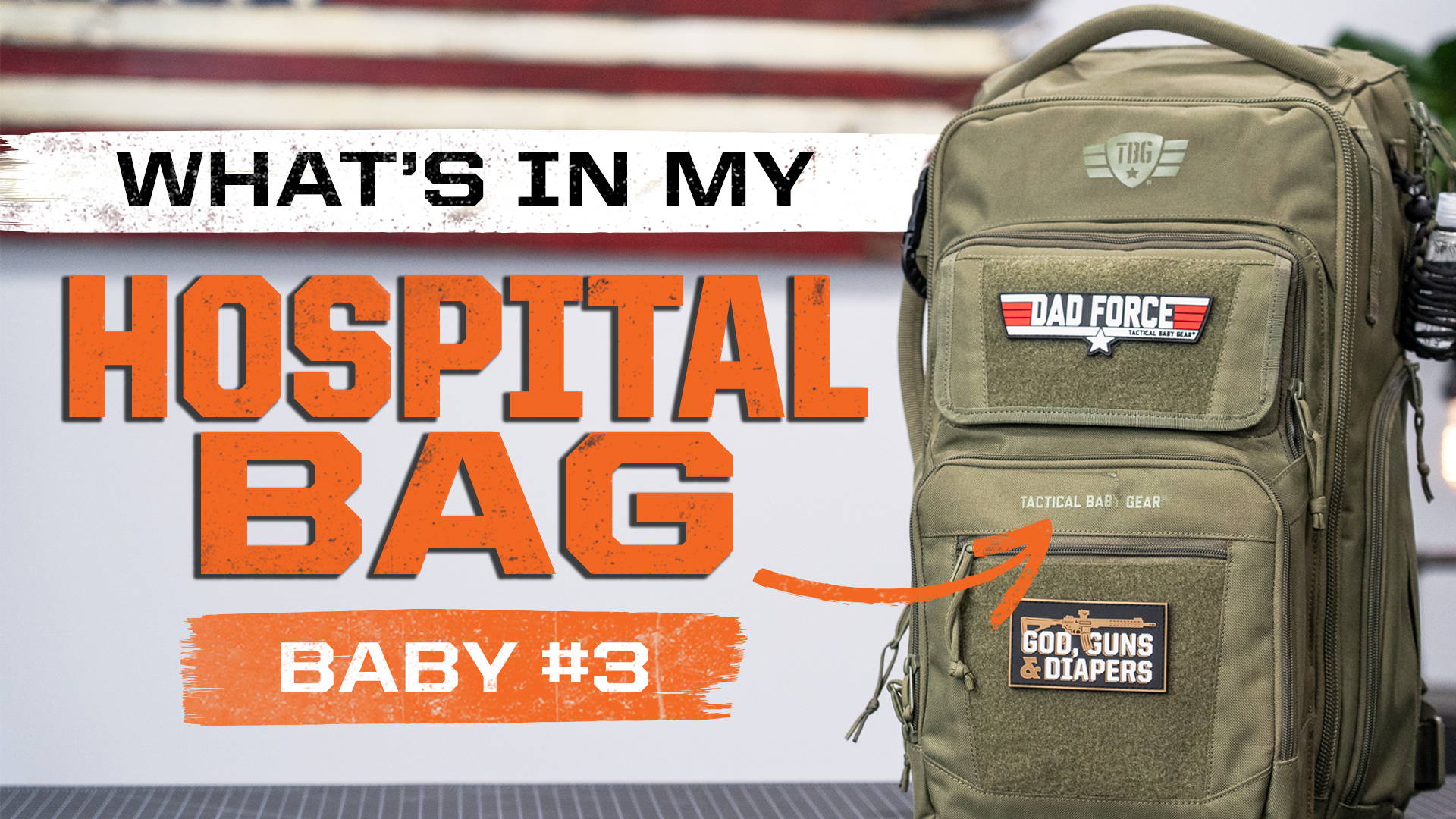 What to pack in Dad's Hospital Bag - Tactical Baby Gear