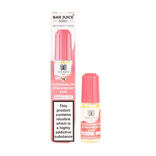 Watermelon Strawberry Kiwi Nic Salt E-Liquid by Bar Juice 5000