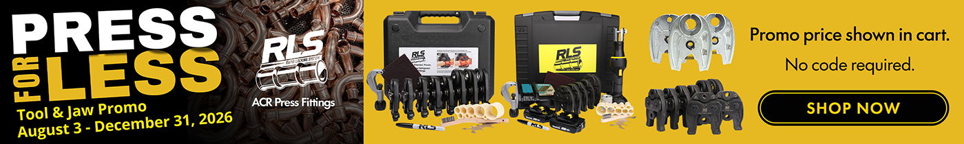 RLS Press for Less Promo 2026 - Shop discounted press tools and jaws
