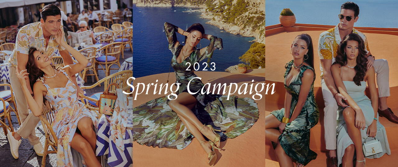 guess spring campaign in capri for men and women