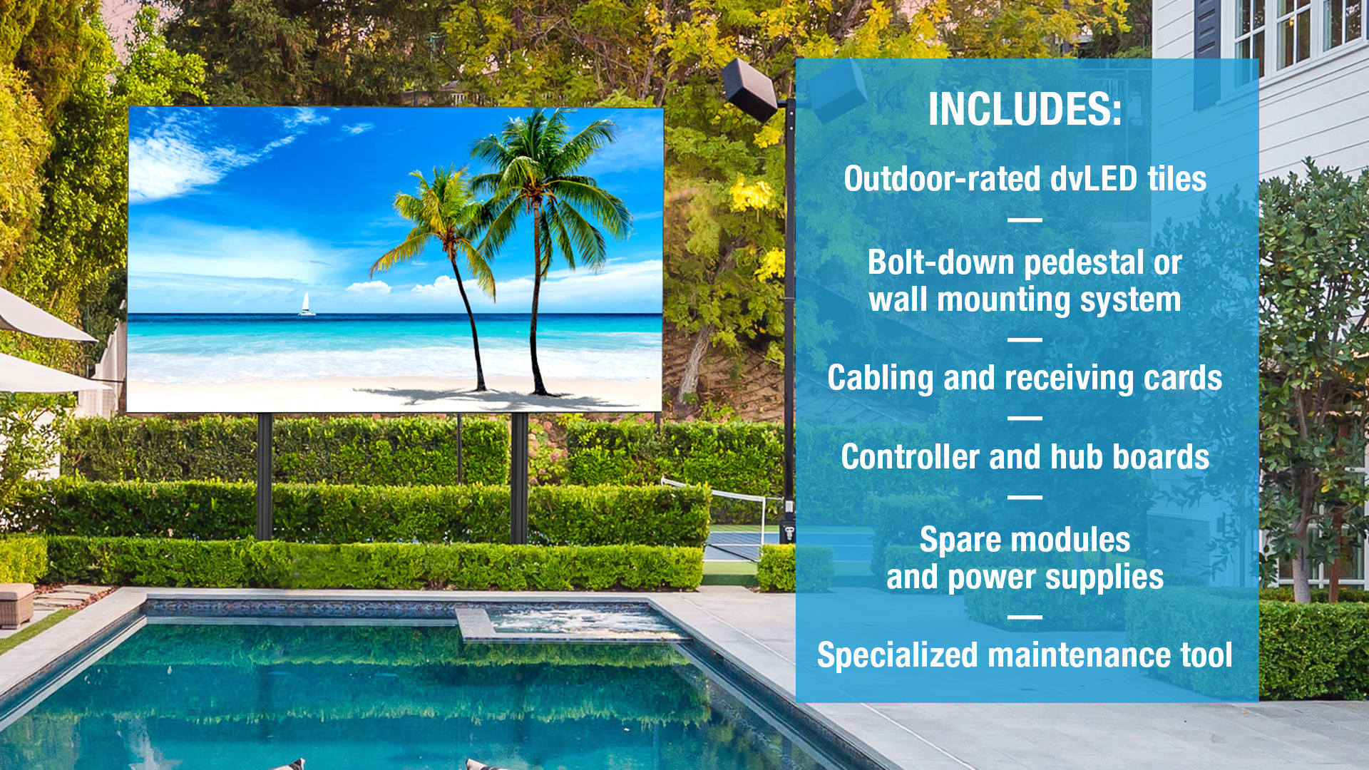 All-in-One Outdoor dvLED Solution