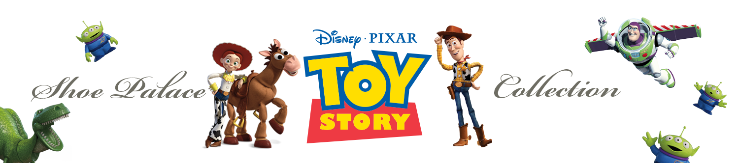 Toy Story characters including Woody, Buzz Lightyear, and others.