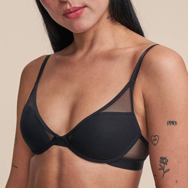 Model wears 34B  in Pepper bras, comfortable underwire bra
