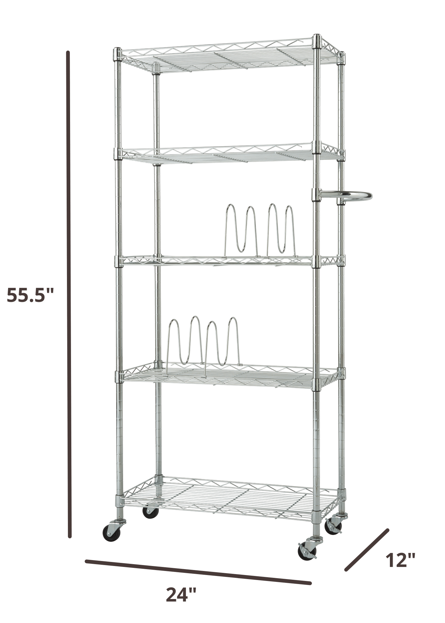 55 inches tall pantry rack