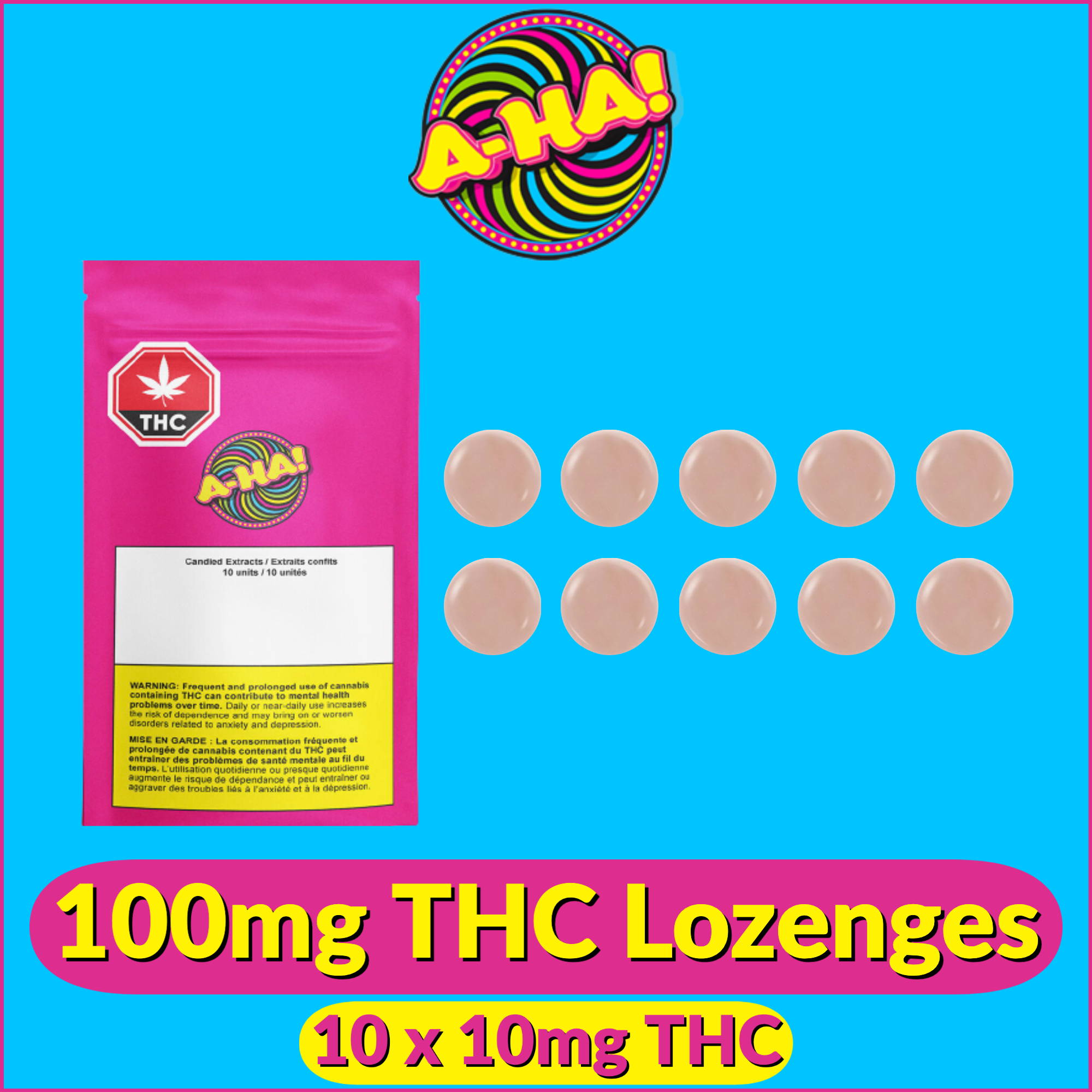 High THC Extract Lozenges by A-Ha! | Jupiter Cannabis