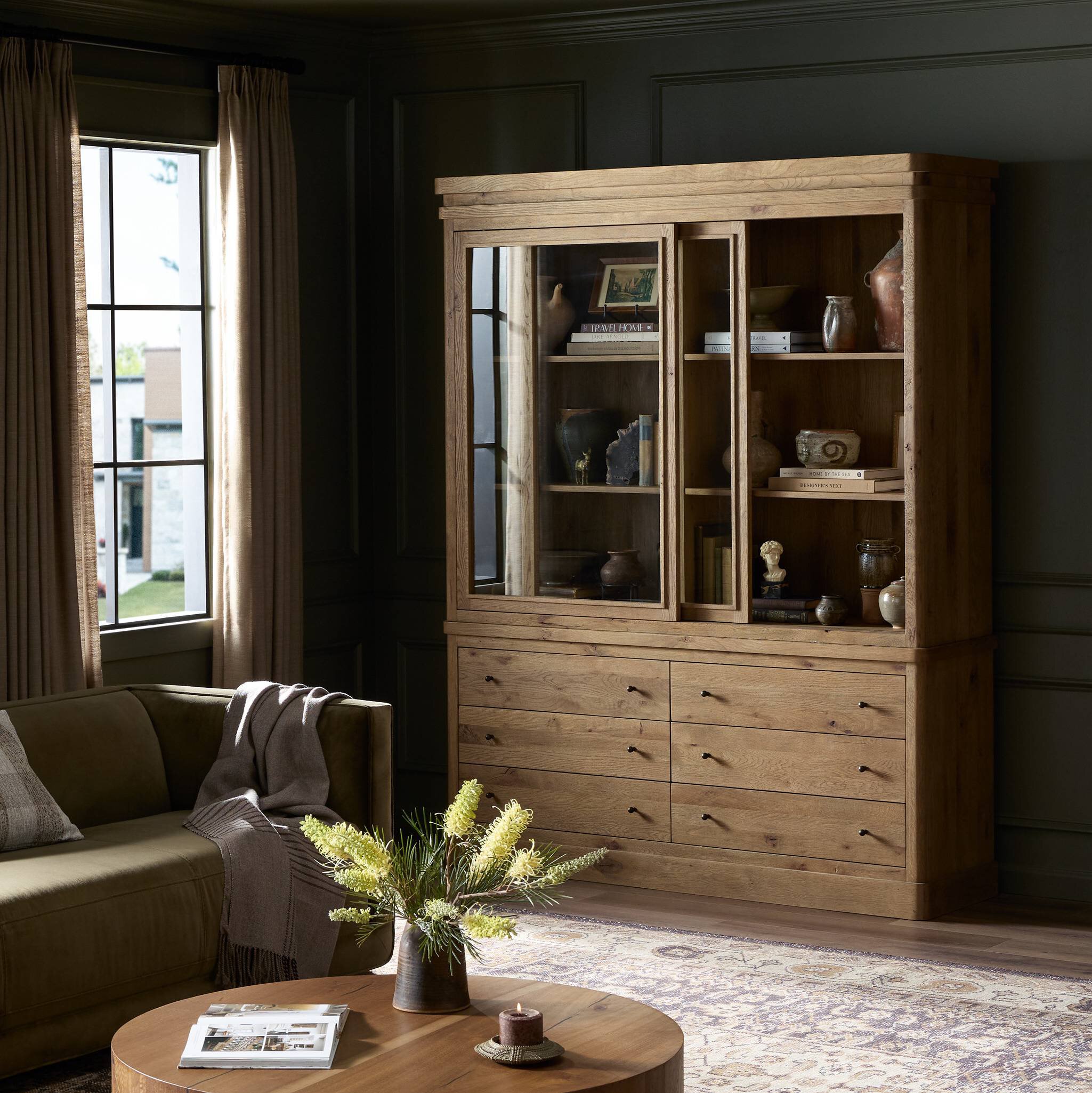 Wood Display Cabinet