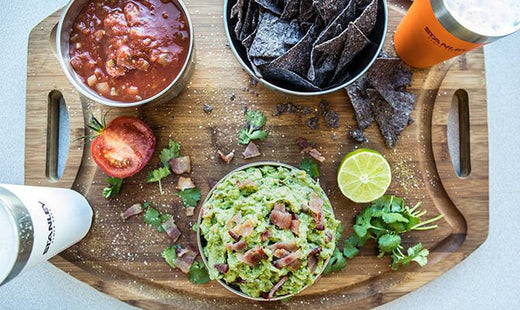 Guacamole On A Cutting Board