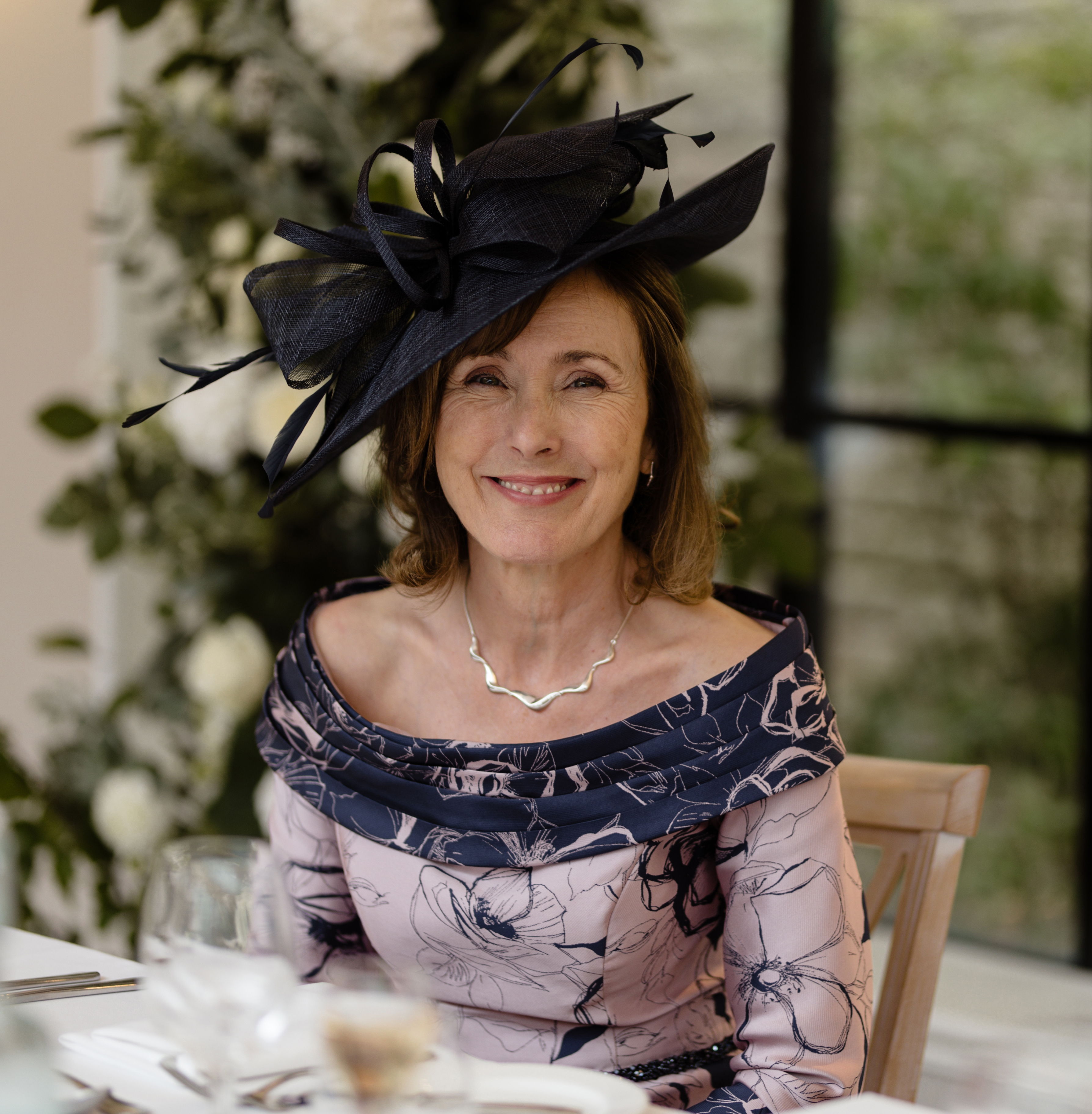 Helen in her mother of the bride dress