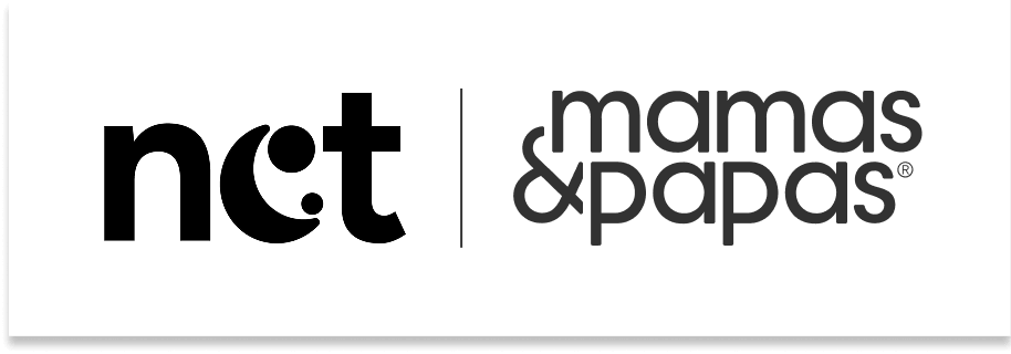 Logo of NCT and Mamas & Papas brands.