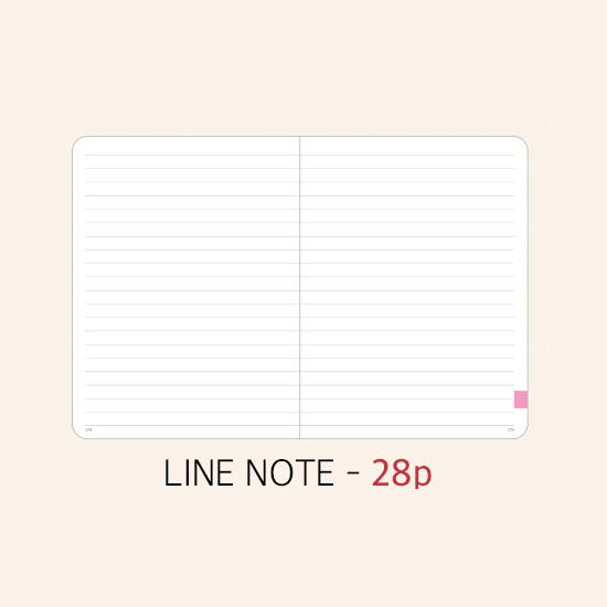 Lined note - Rihoon 2020 Essay small weekly dated diary planner