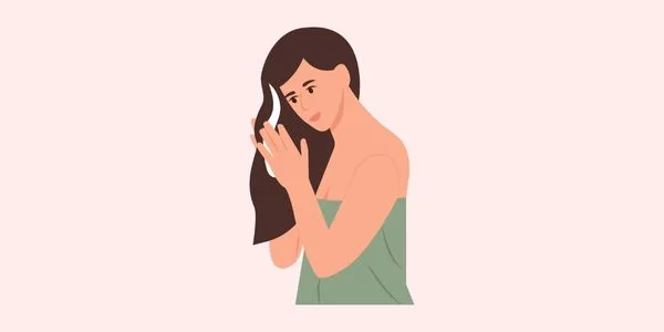 Tvätta håret igen med ett fuktgivande balsam