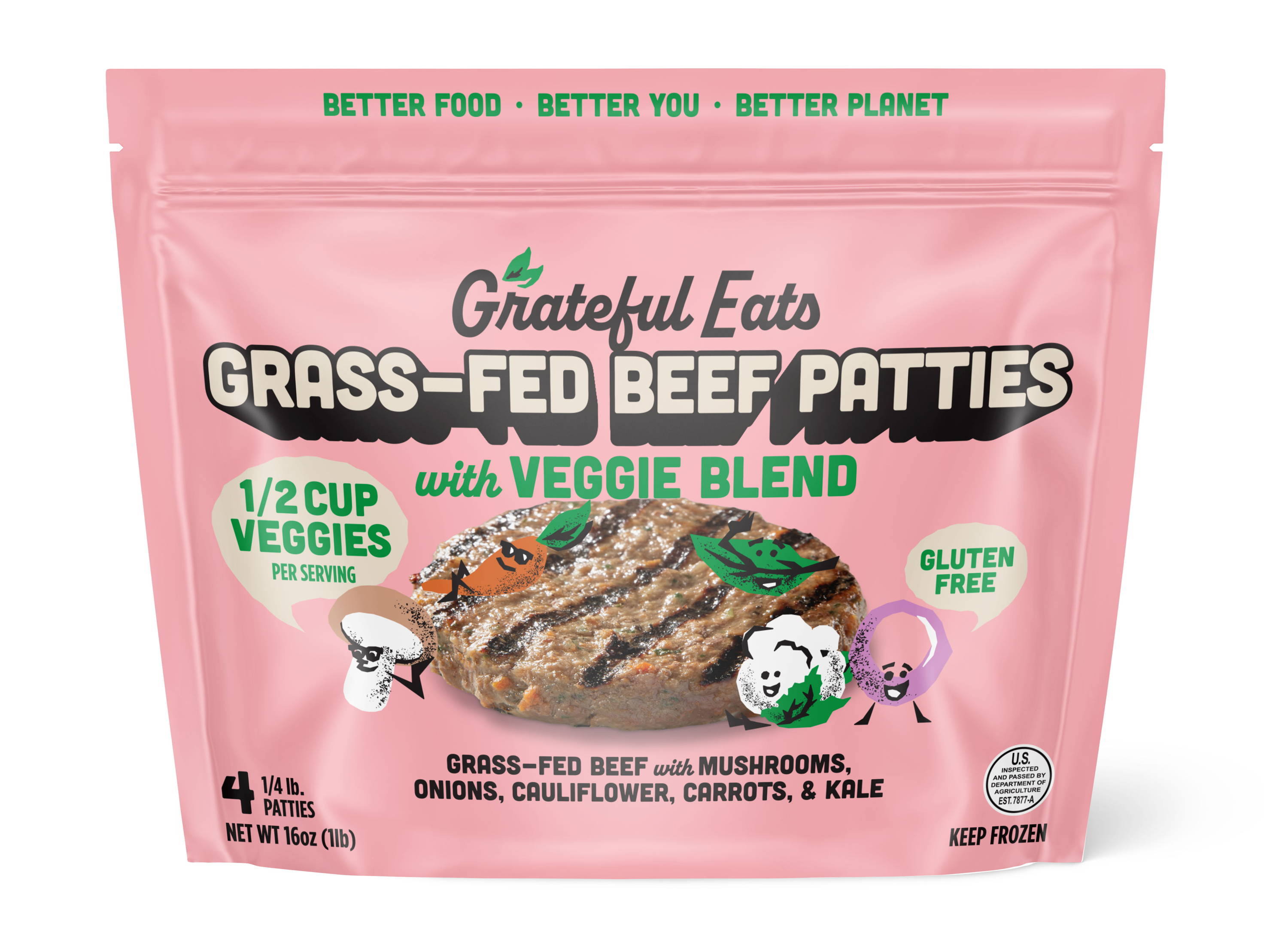 Grateful Eats Grass Fed Beef Patties