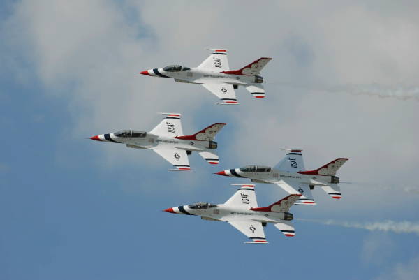 US Air Force Thunderbird Airplanes