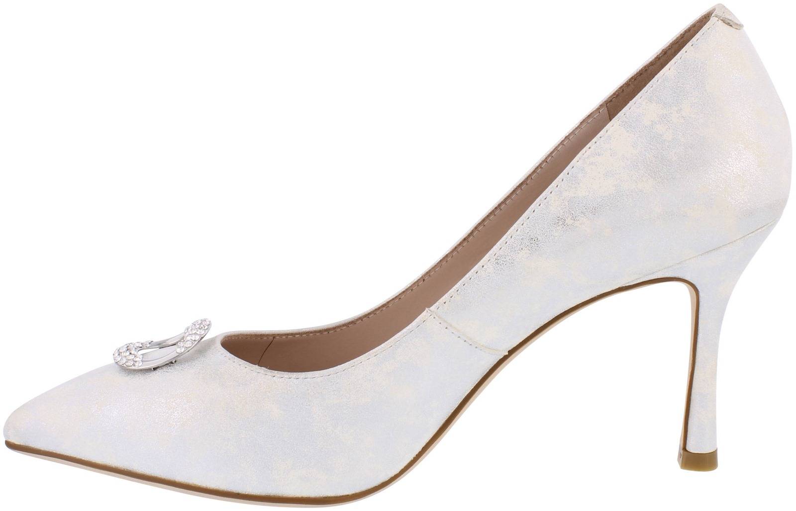 Judi Vintage White Court Shoe