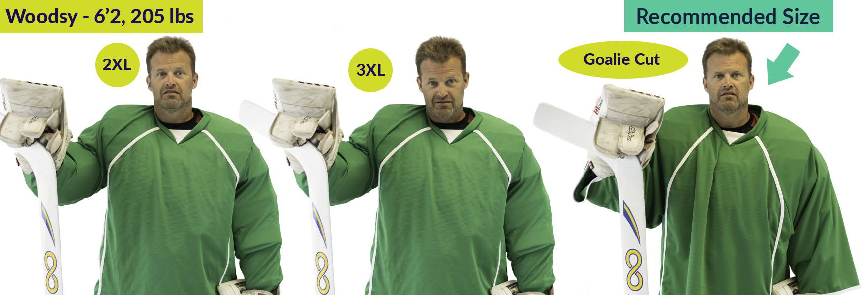 determine hockey jersey size