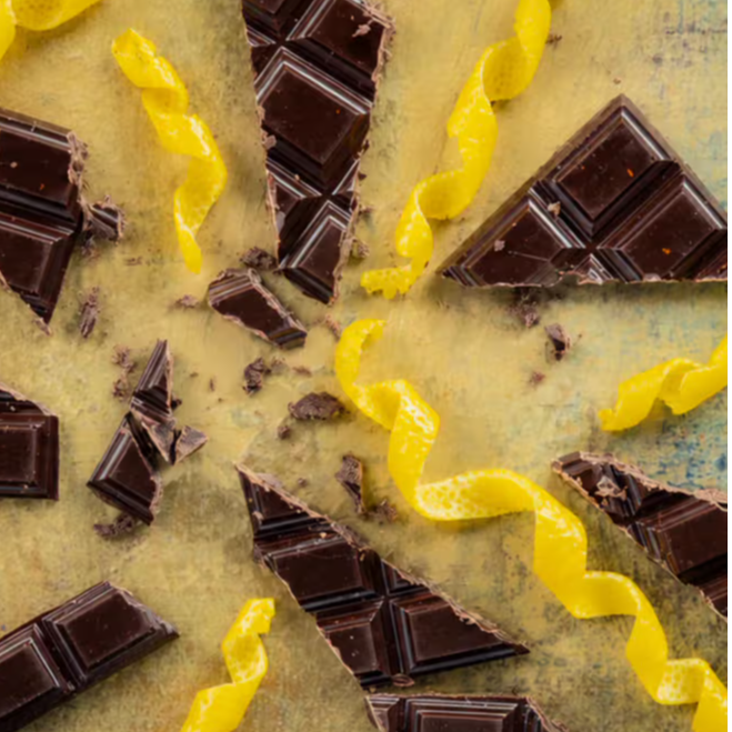 vegan lemon chocolate bar