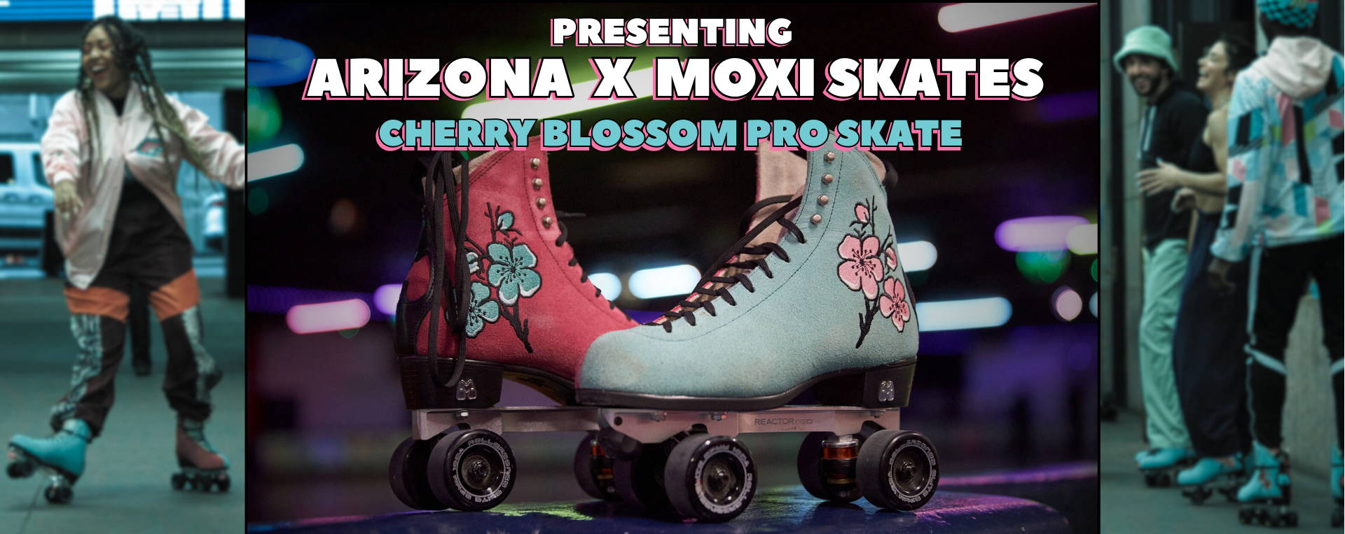 Presenting Arizona x Moxi Skates Cherry Blossom Pro Skate