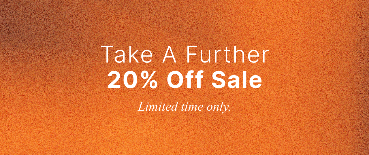 Text promoting a 20% off sale, limited time only.