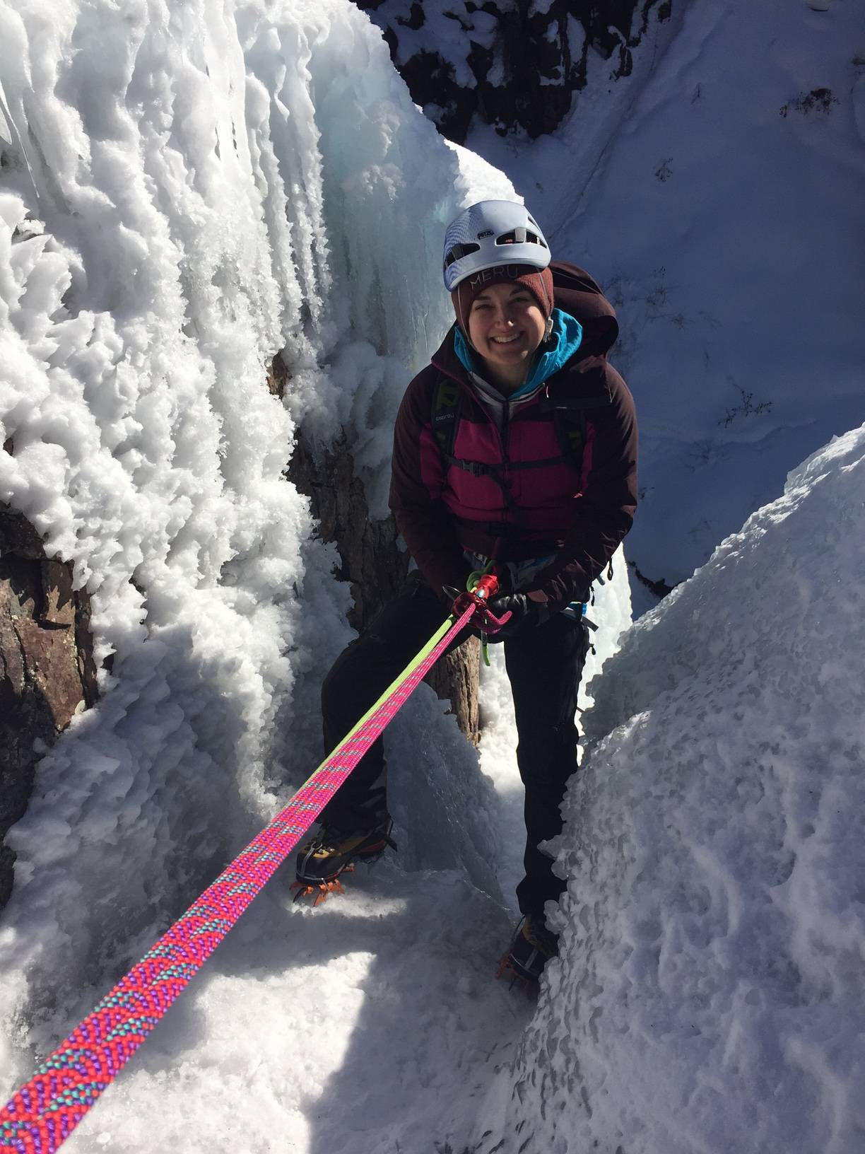 image of Ice Climber on rope